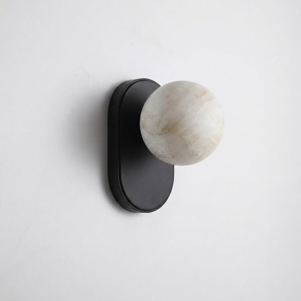 Hensford Orb Alabaster Wall Sconce