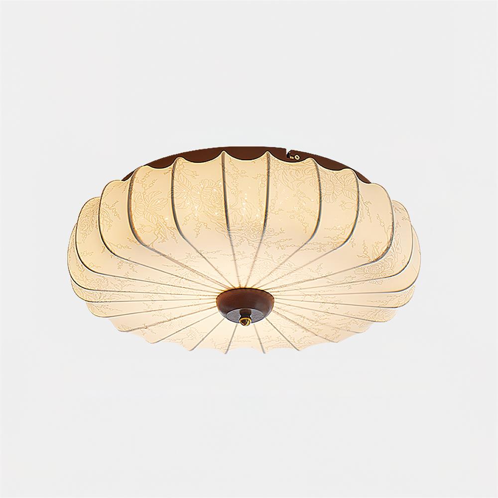 Rosemary Fabric Shade Pleated Ceiling Lamp