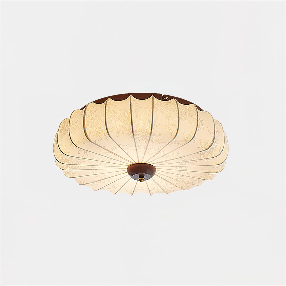 Rosemary Fabric Shade Pleated Ceiling Lamp