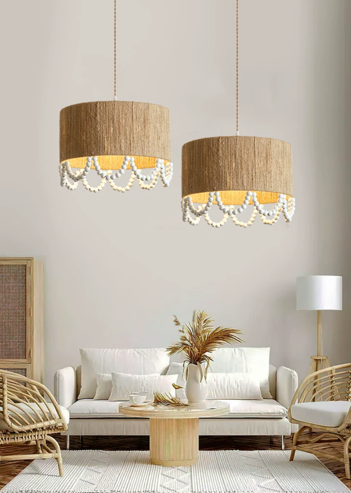 Osberhurst Hemp Rope Pendant Lamp