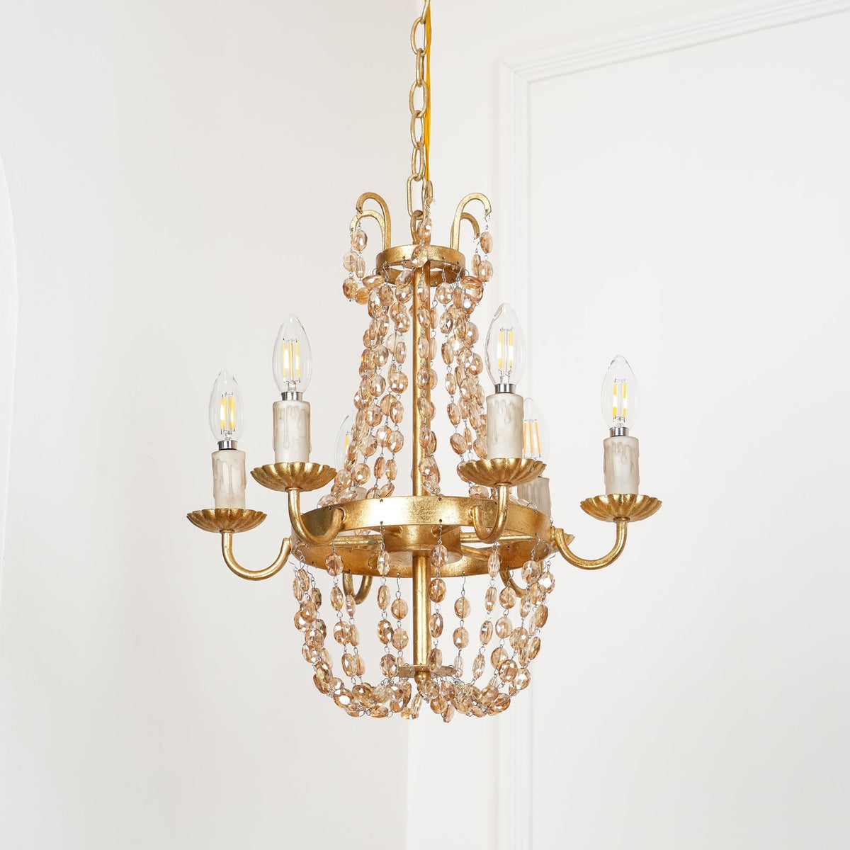 Luxinine Vintage Flea Market Crystal Chandelier