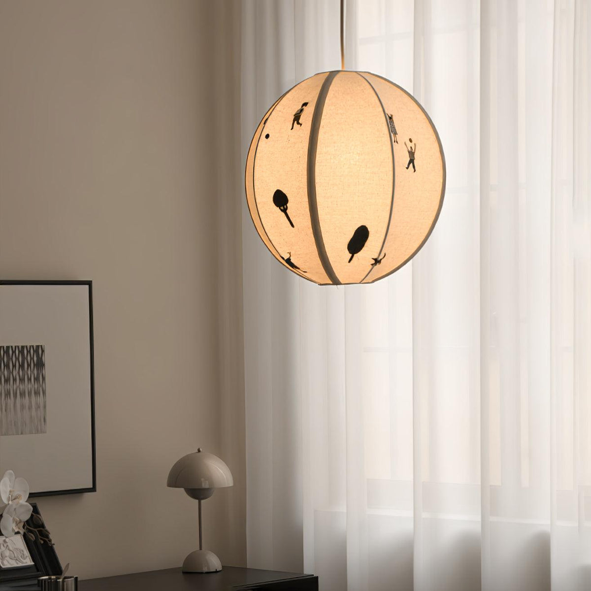Zusoten Pendant Light Paper Ball Drawing