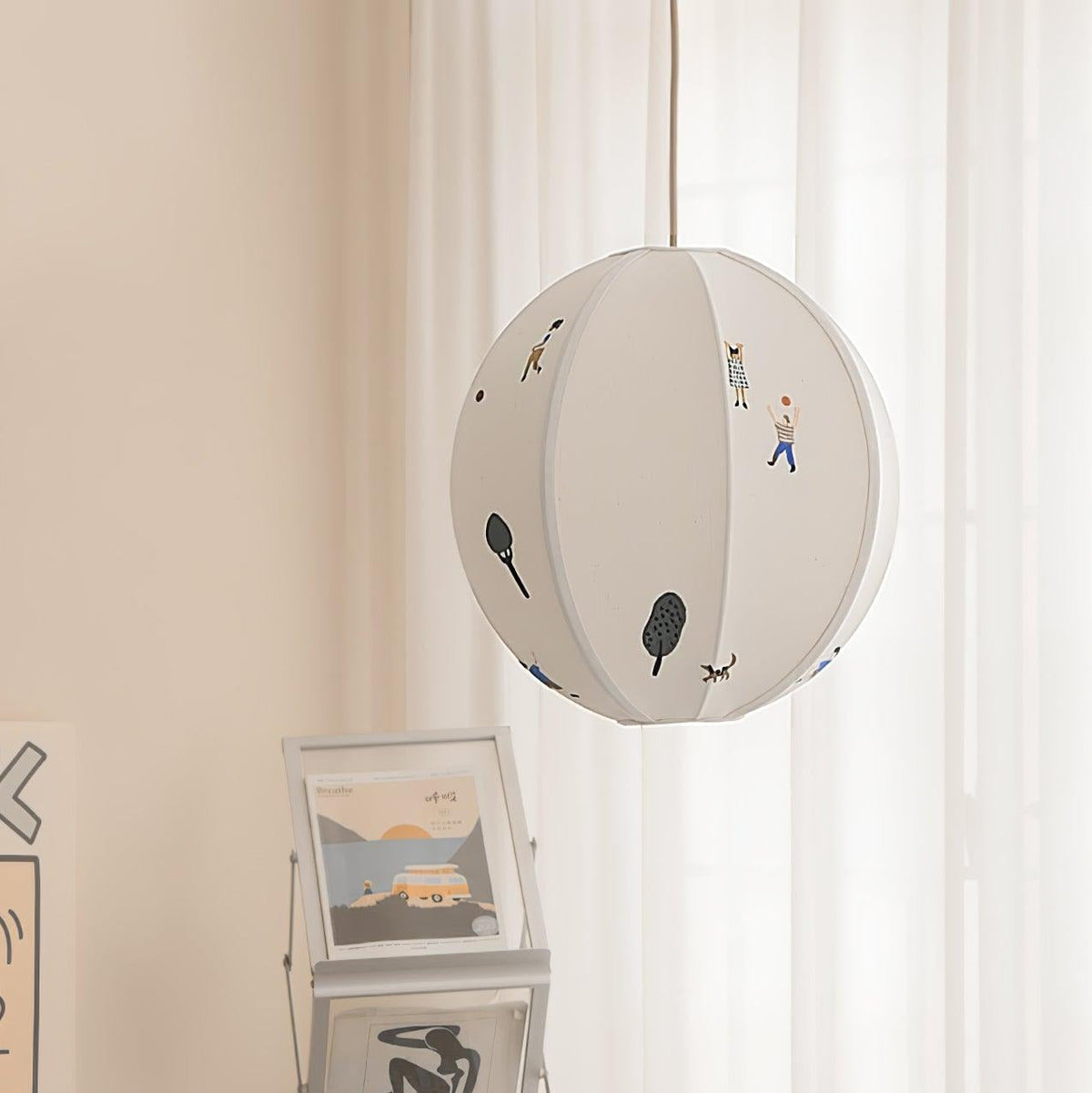 Zusoten Pendant Light Paper Ball Drawing