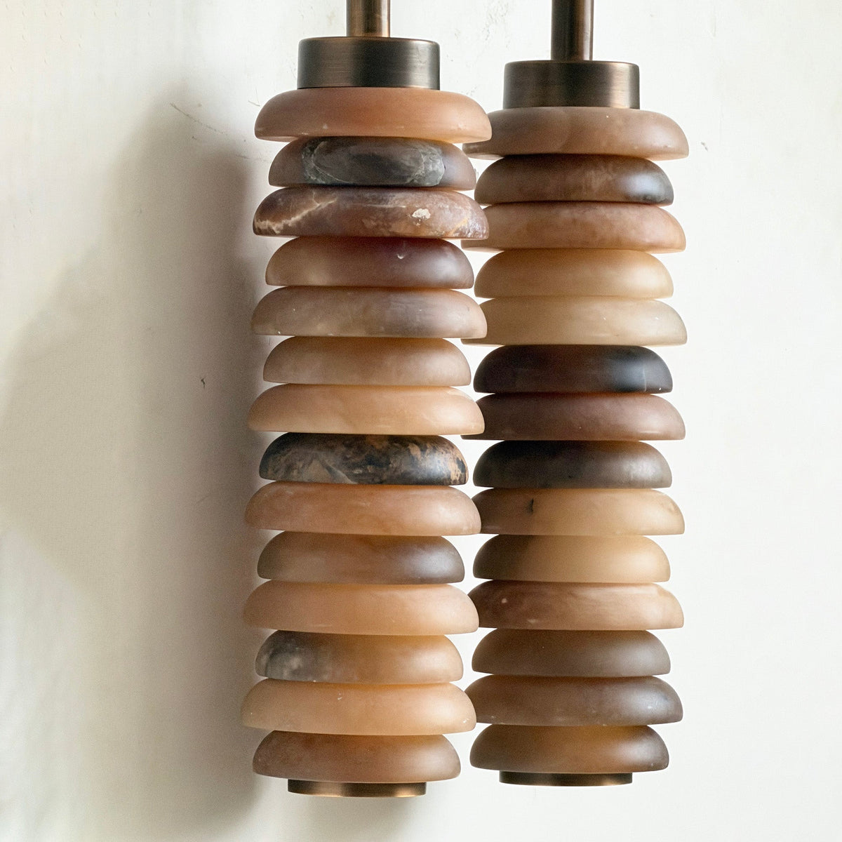 Double Modern Alabaster Wall Lamp