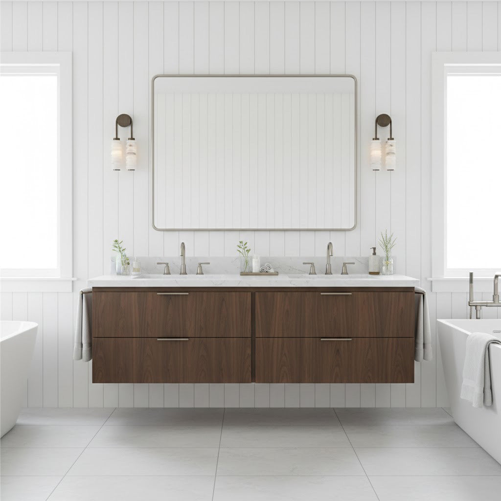 Double Modern Alabaster Wall Lamp