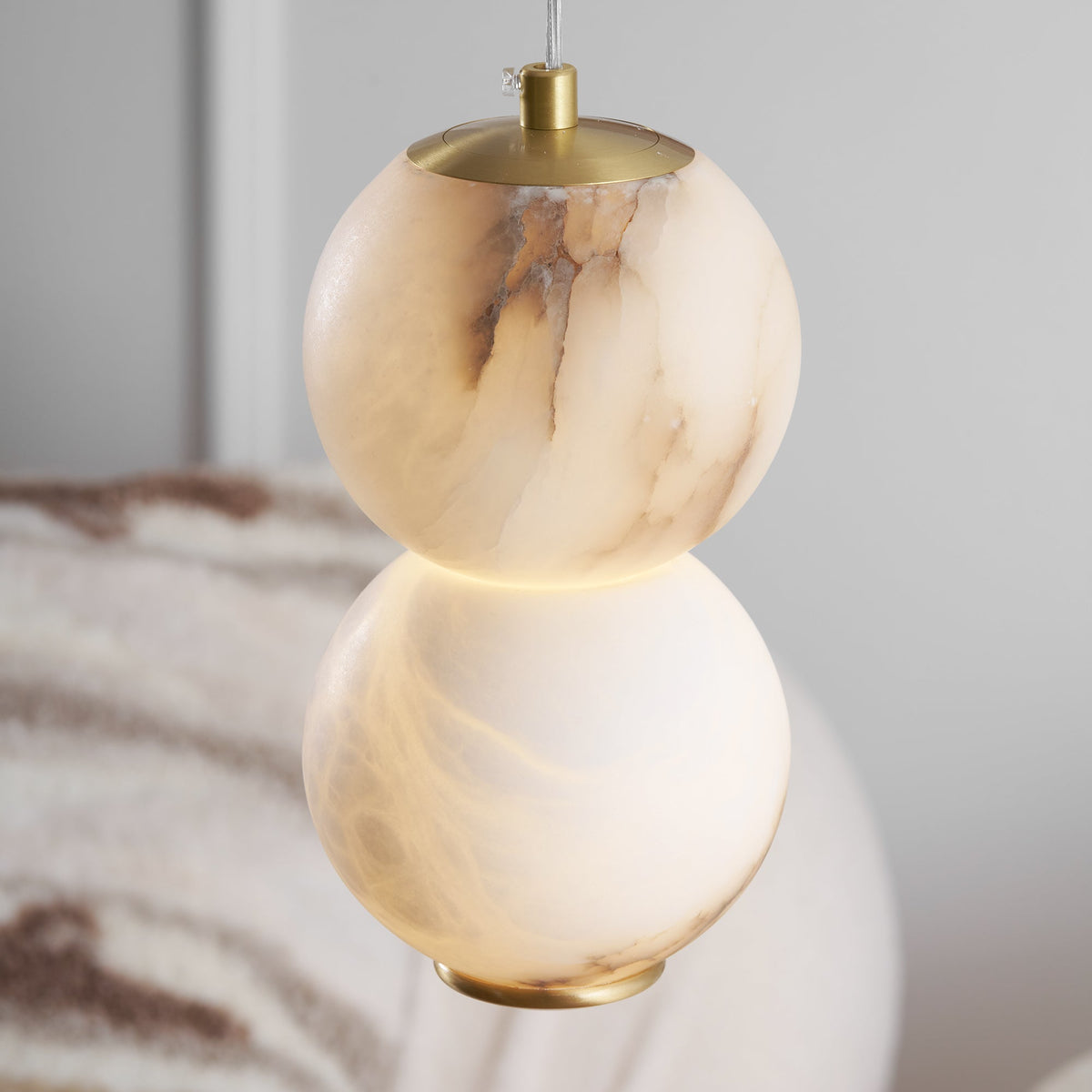 Lasides Alabaster Pendant Light Head 2 /3/4