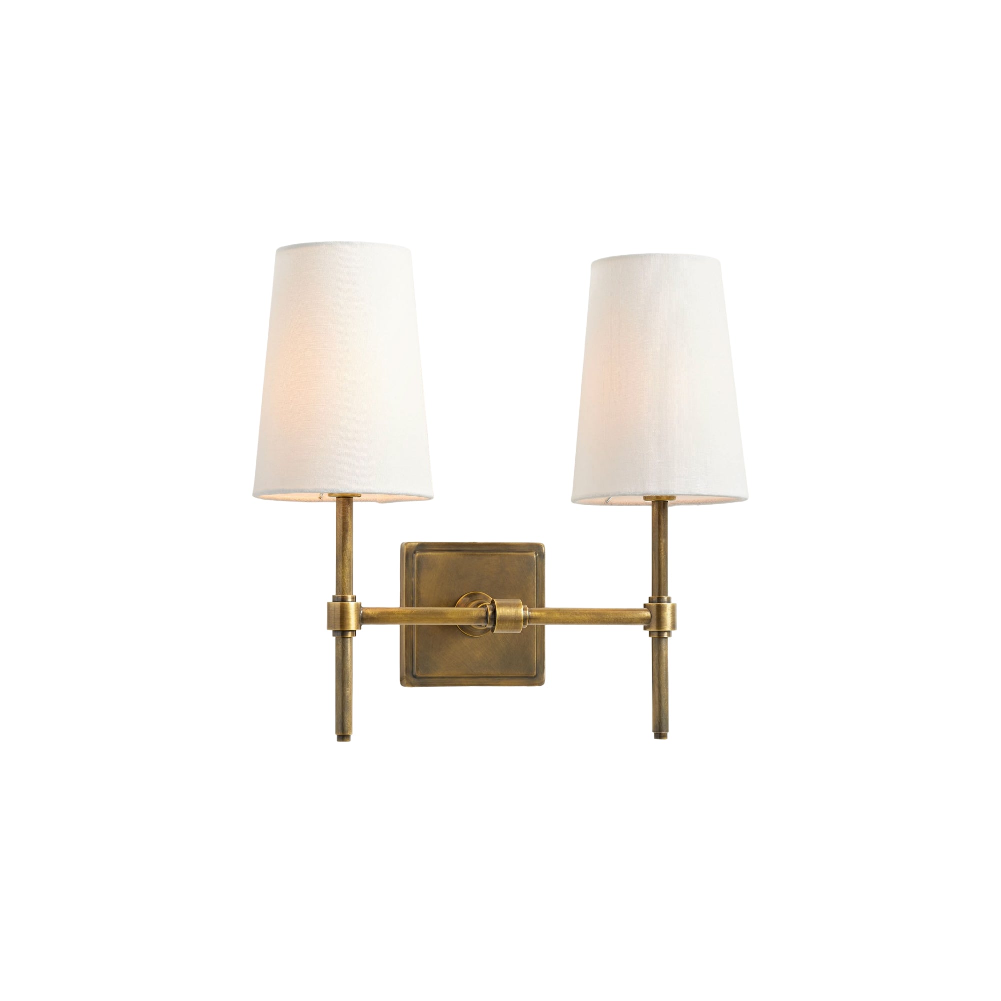 Vicarara Vintage Industrial Brass Fabric Wall Lamp
