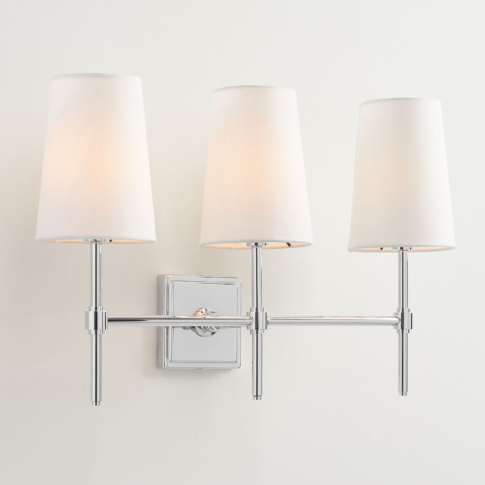 Vicarara Vintage Industrial Brass Fabric Wall Lamp