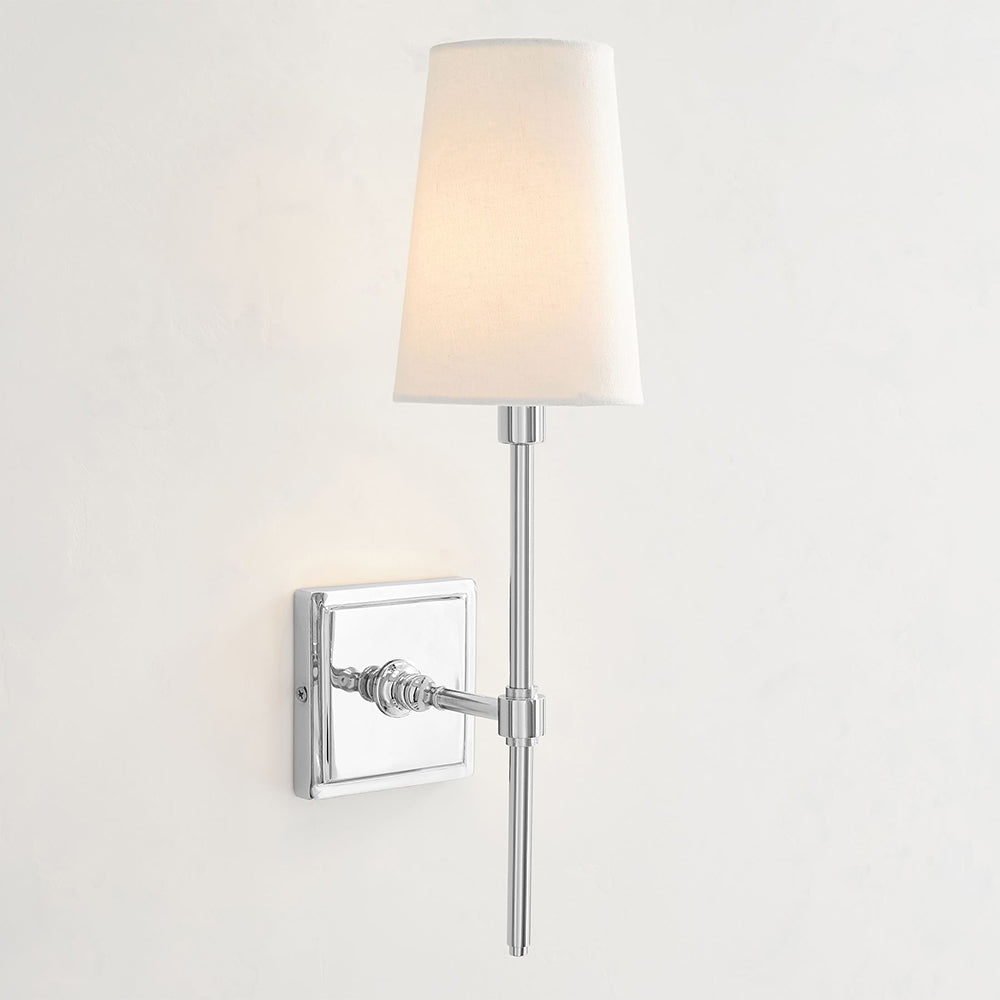Vicarara Vintage Industrial Brass Fabric Wall Lamp
