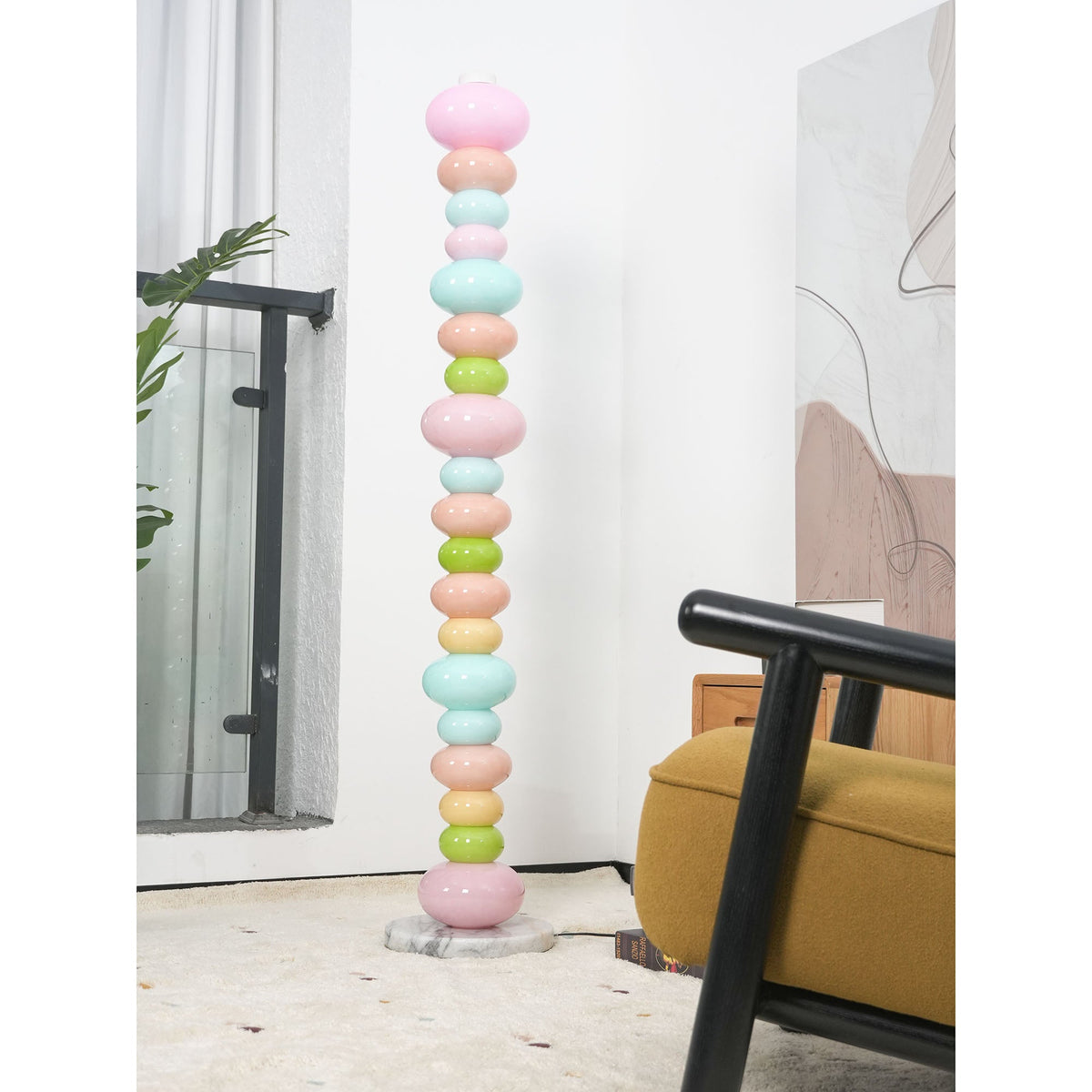 Pebbles Minimalist Marble Floor Lamp