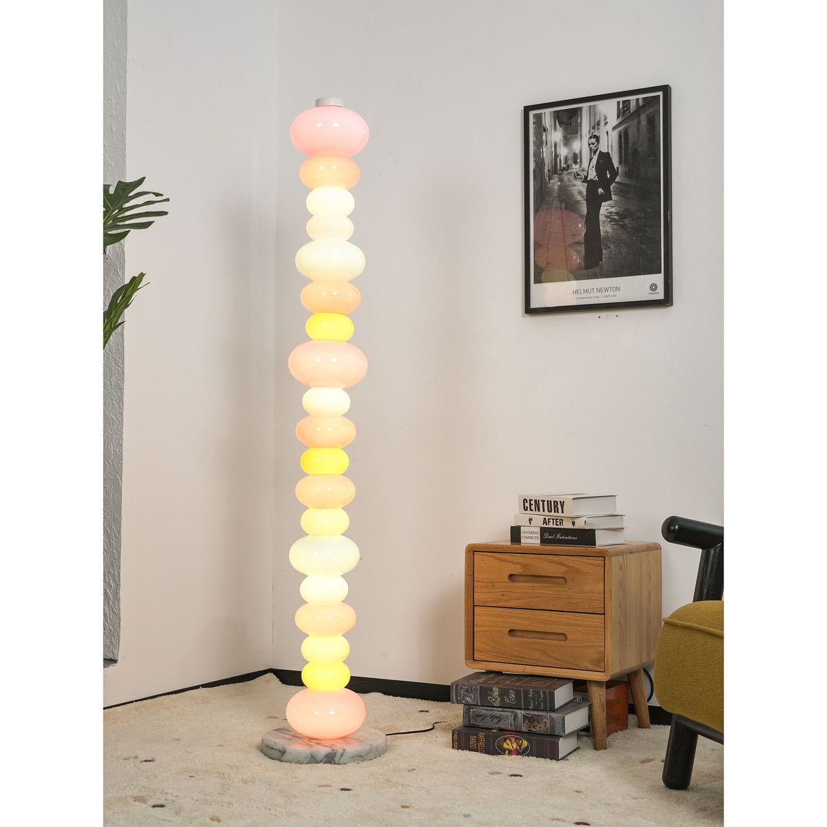 Pebbles Minimalist Marble Floor Lamp