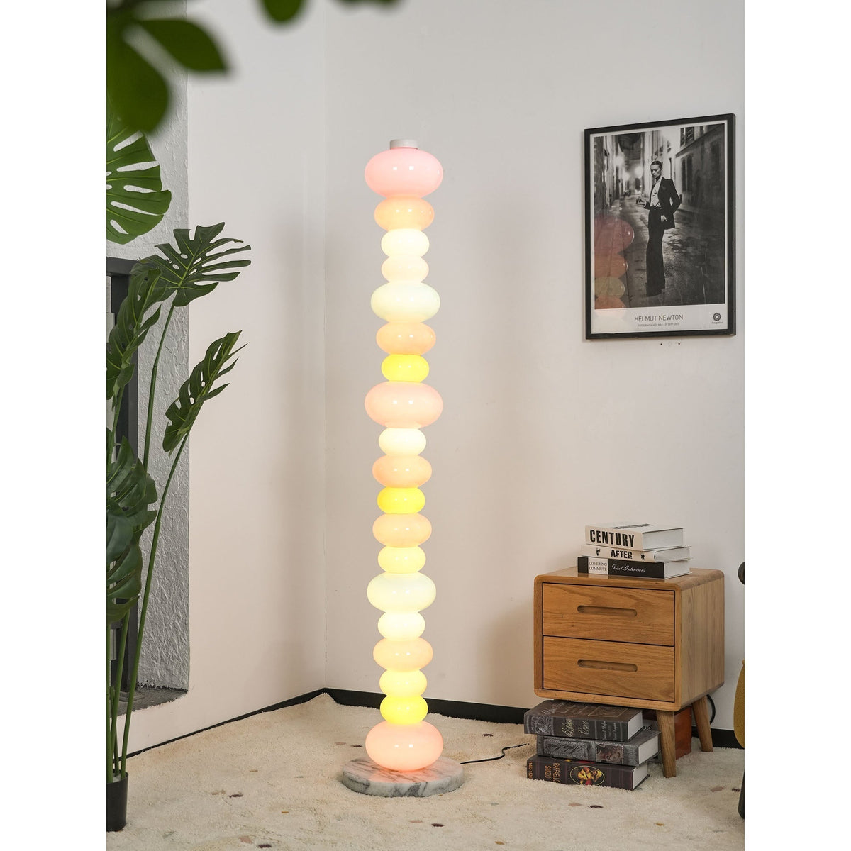 Pebbles Minimalist Marble Floor Lamp