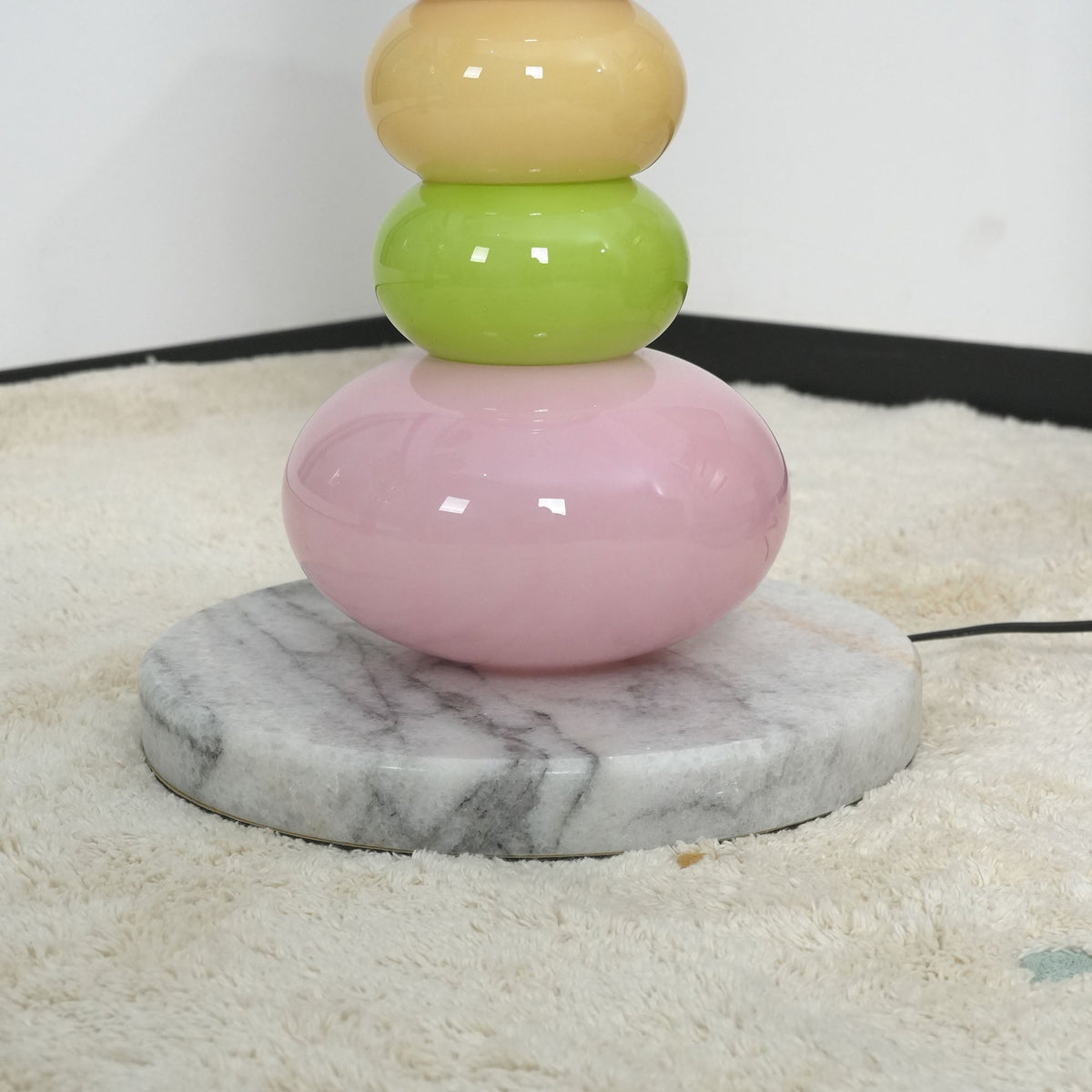 Pebbles Minimalist Marble Floor Lamp