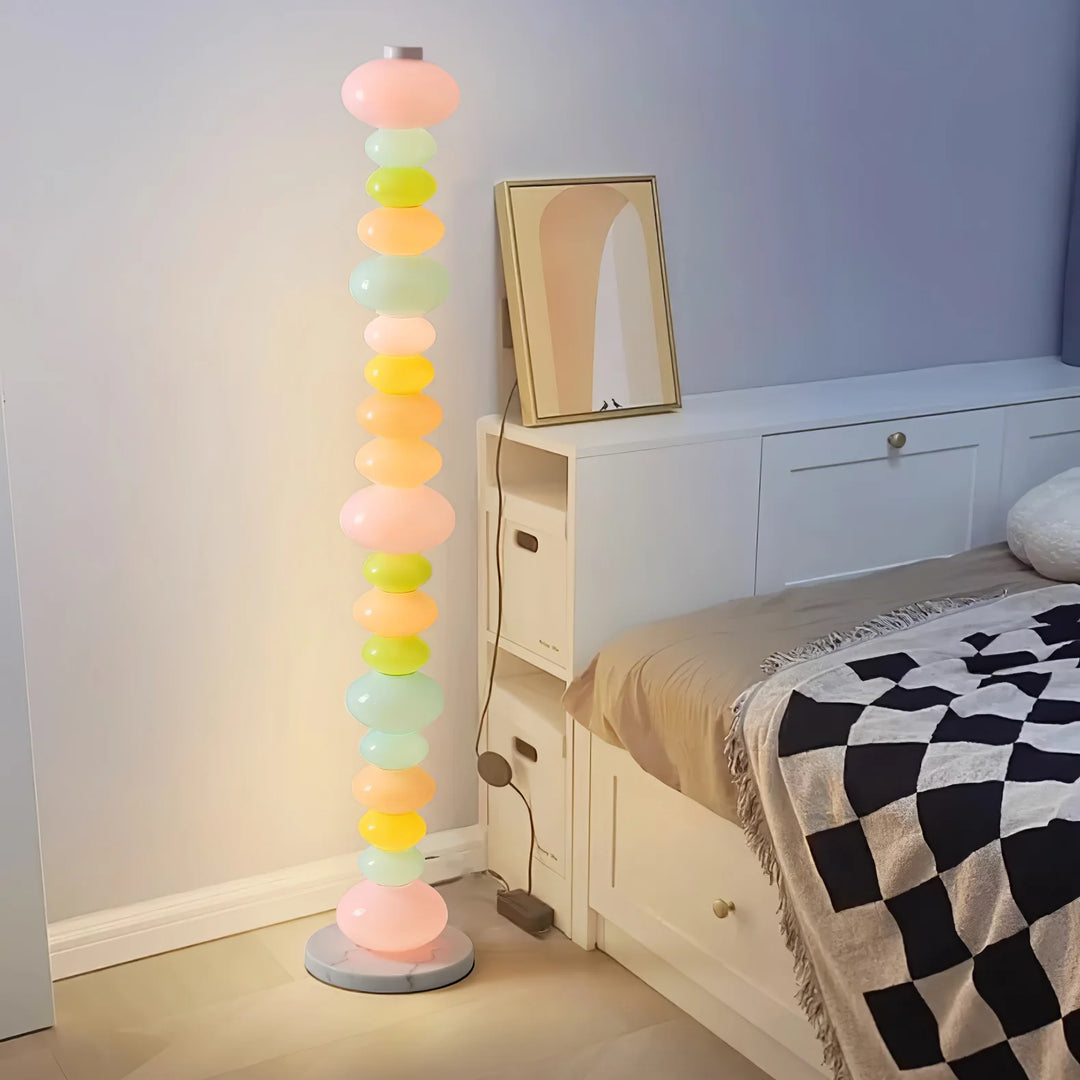 Pebbles Minimalist Marble Floor Lamp