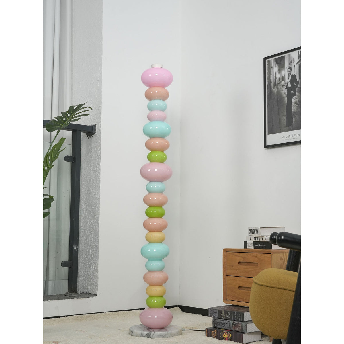 Pebbles Minimalist Marble Floor Lamp
