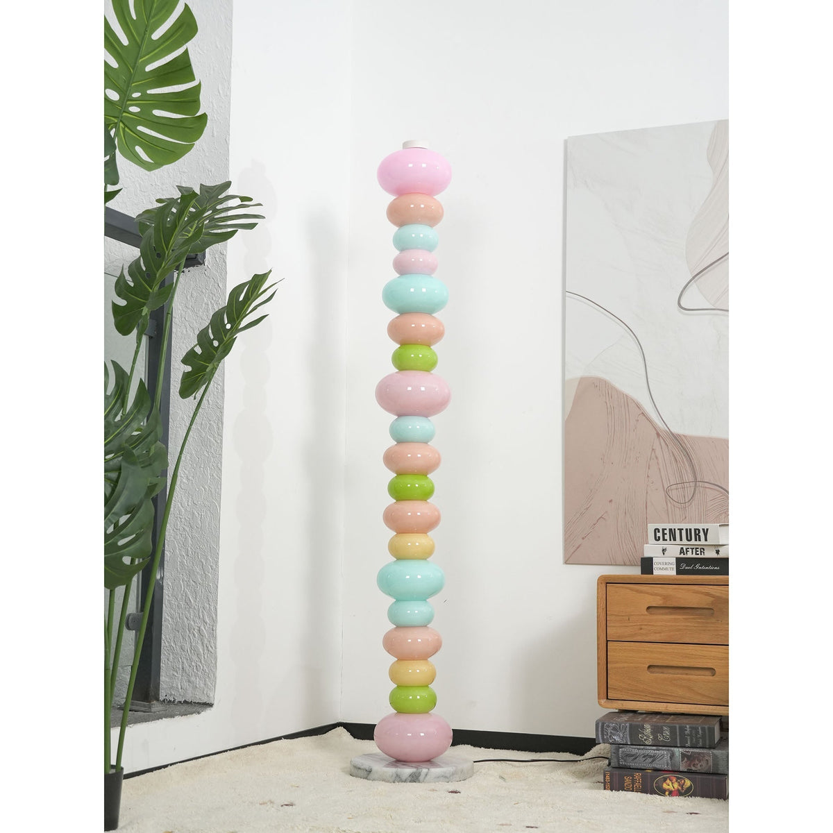 Pebbles Minimalist Marble Floor Lamp