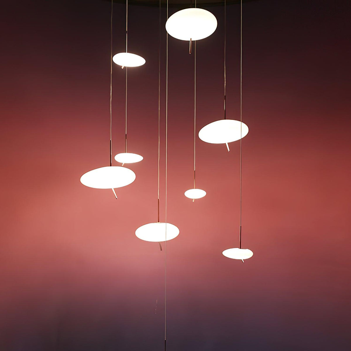 Pokakun Rose Gold Pebble Pendant Light