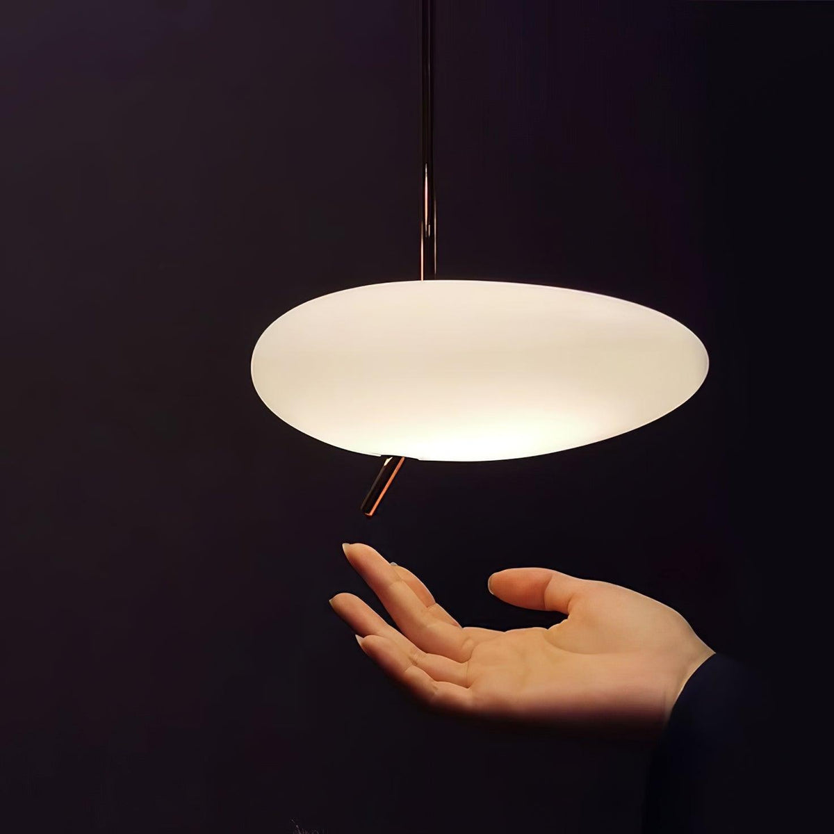 Pokakun Rose Gold Pebble Pendant Light