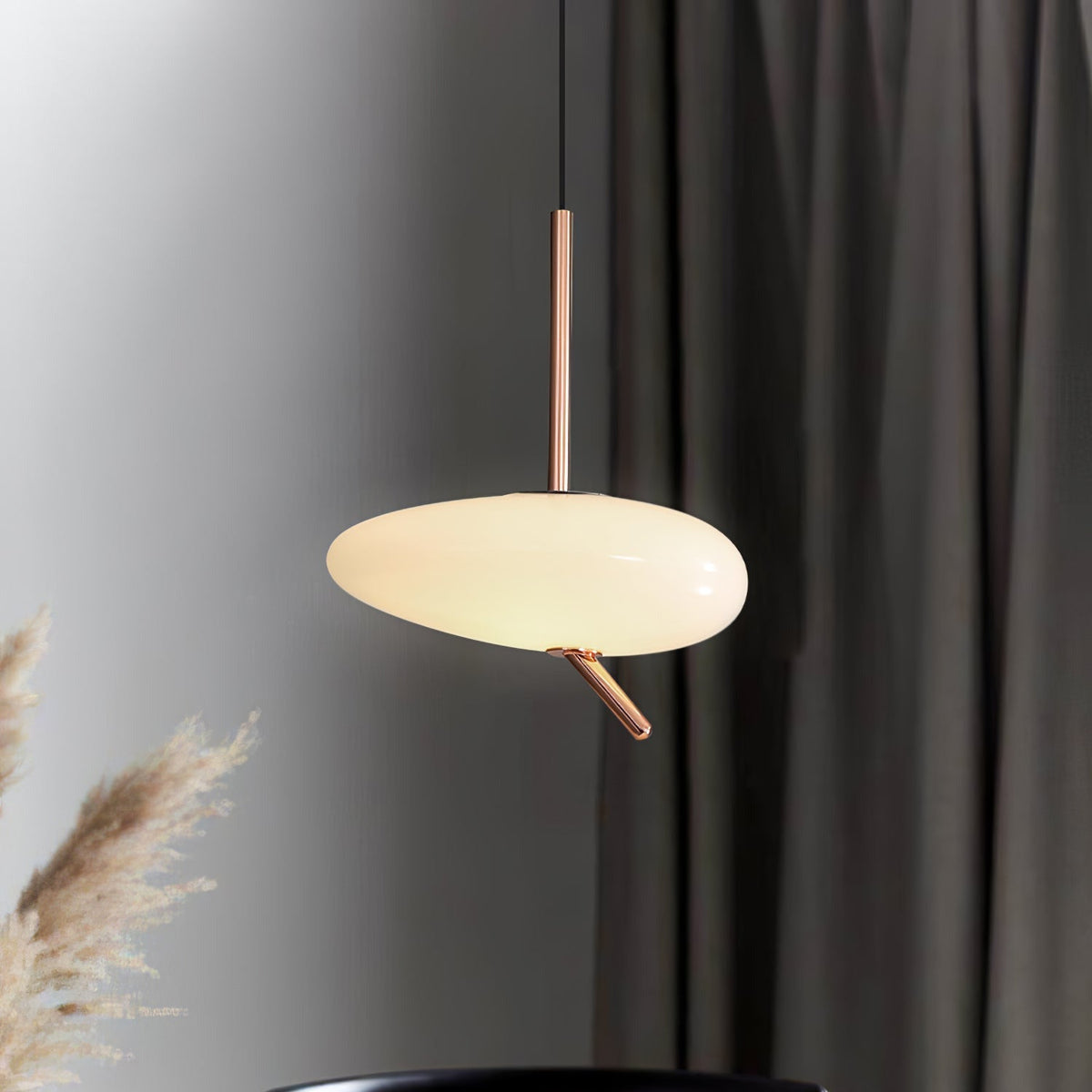 Pokakun Rose Gold Pebble Pendant Light