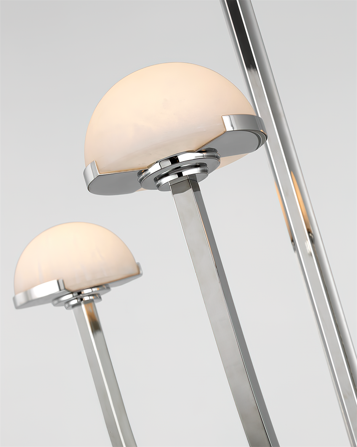 Pedra Chandelier Alabaster Minimalist Arc Geometry