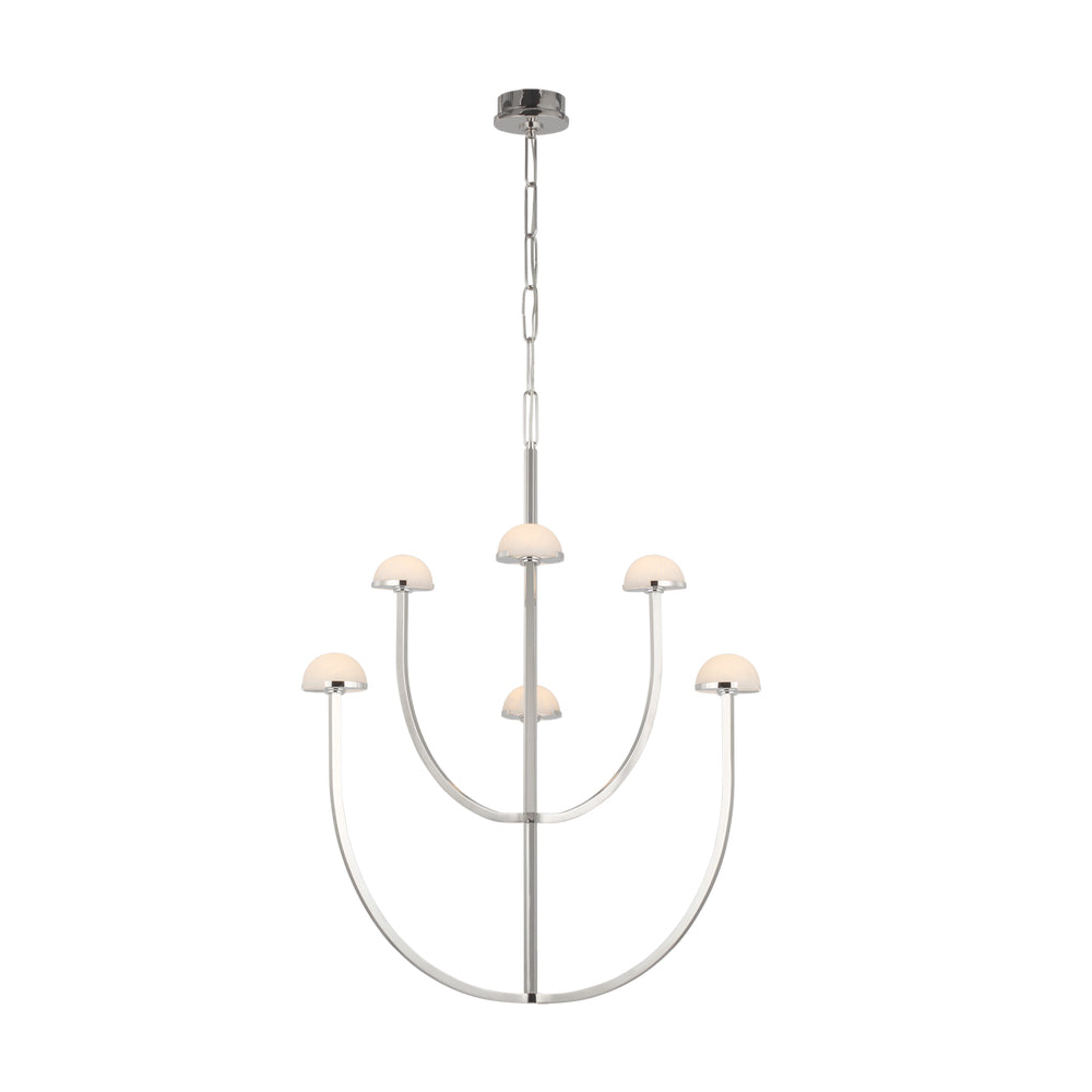 Pedra Chandelier Alabaster Minimalist Arc Geometry