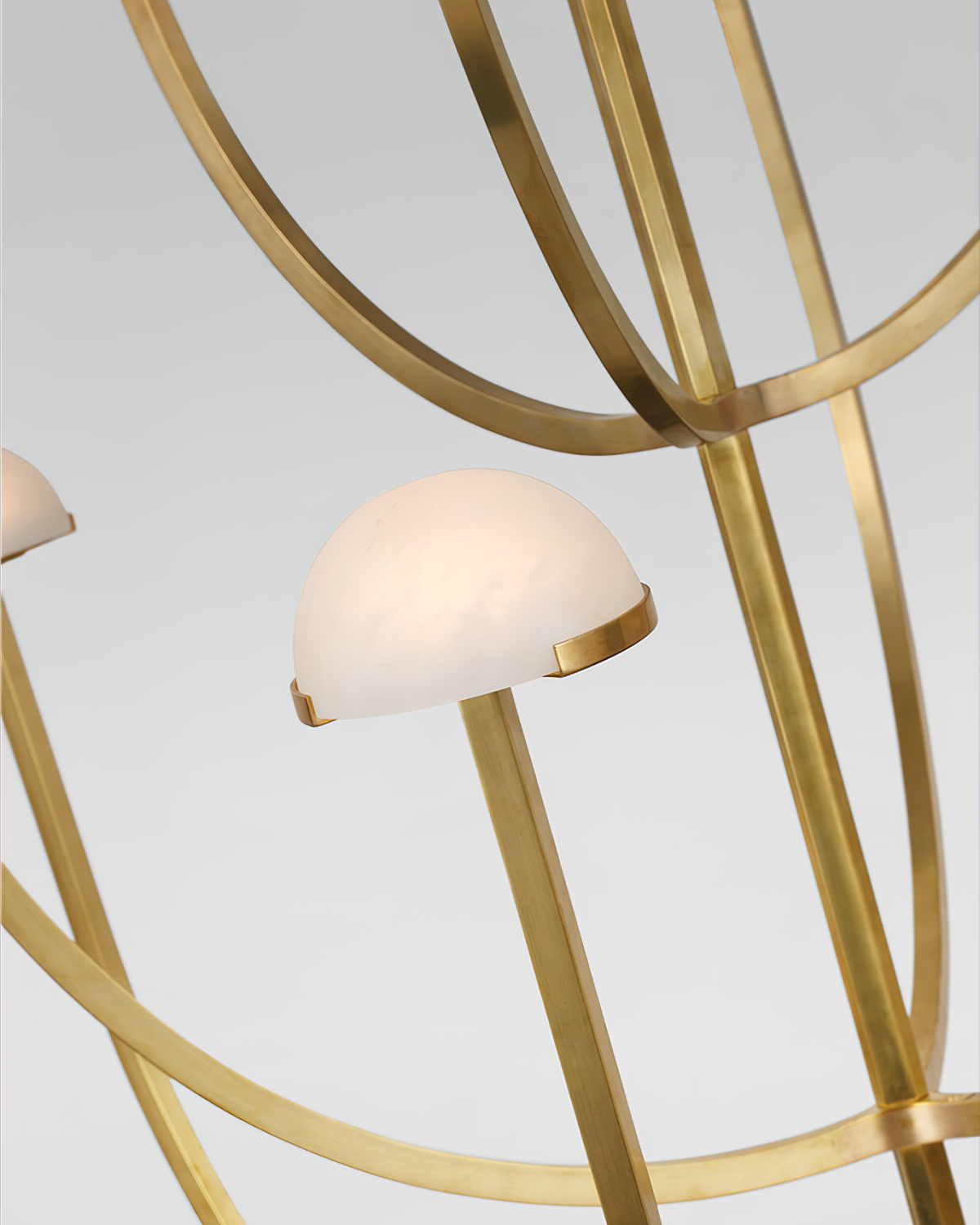 Pedra Chandelier Alabaster Minimalist Arc Geometry