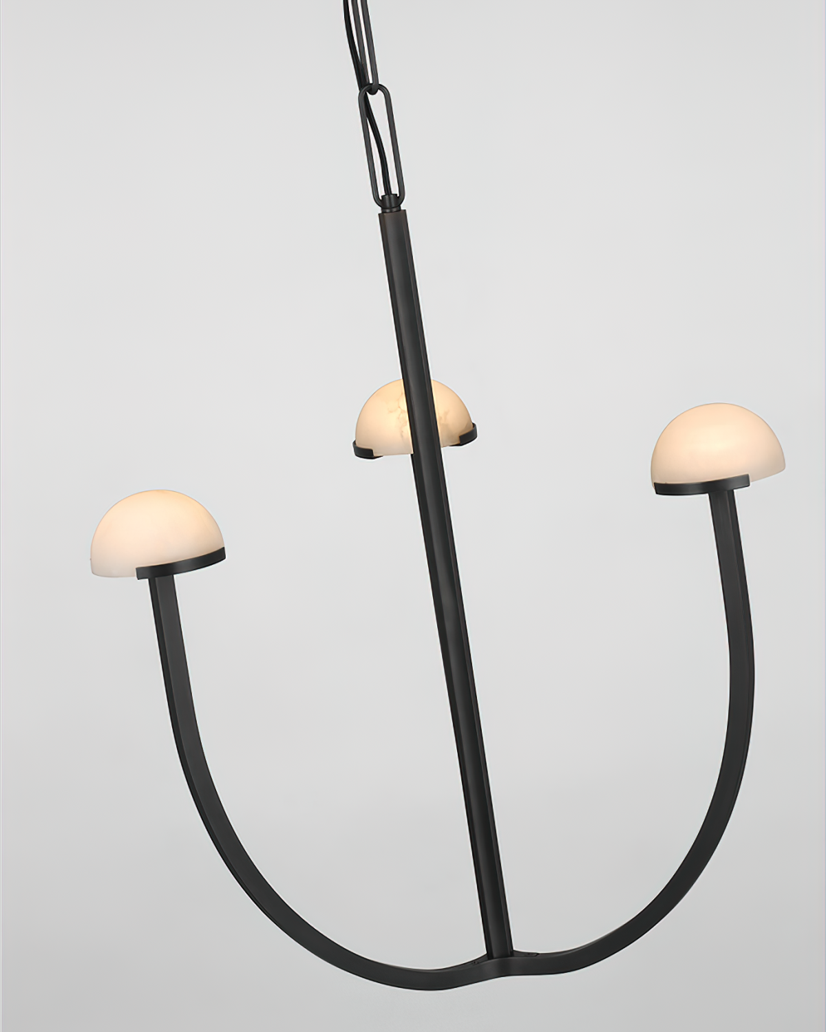 Pedra Chandelier Alabaster Minimalist Arc Geometry