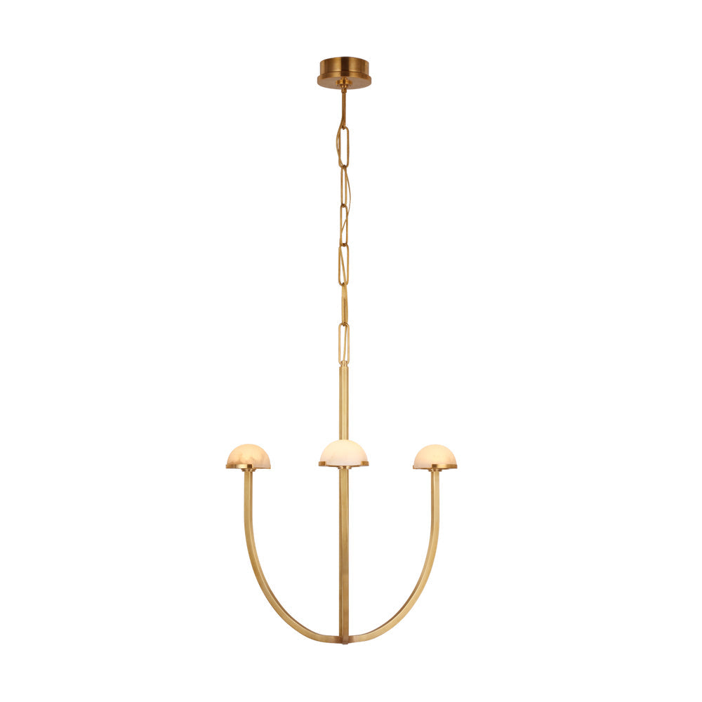 Pedra Chandelier Alabaster Minimalist Arc Geometry