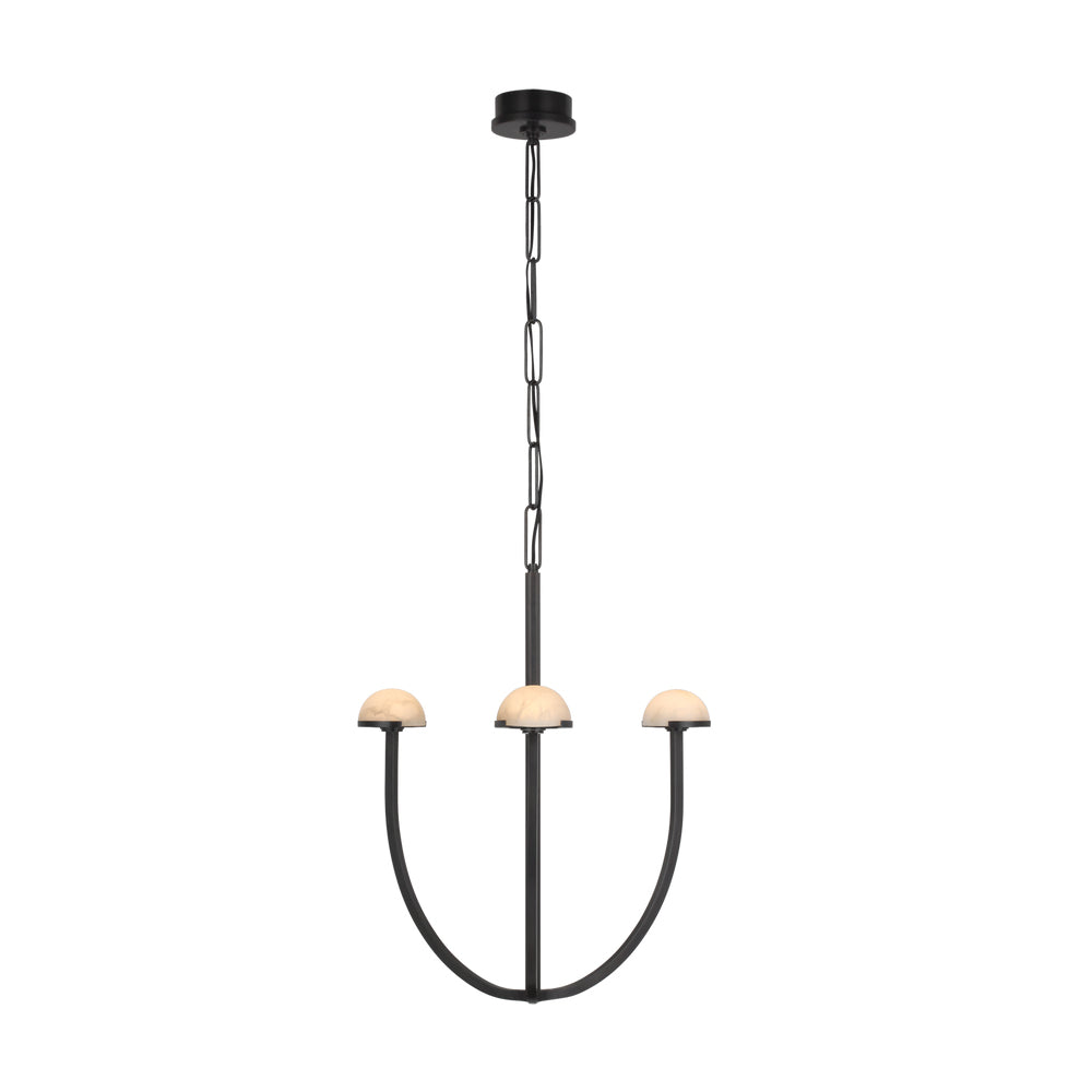 Pedra Chandelier Alabaster Minimalist Arc Geometry