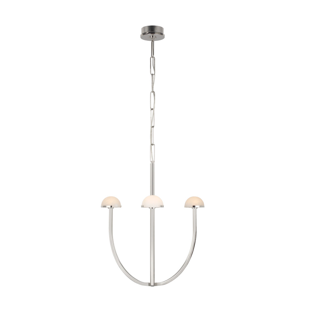 Pedra Chandelier Alabaster Minimalist Arc Geometry