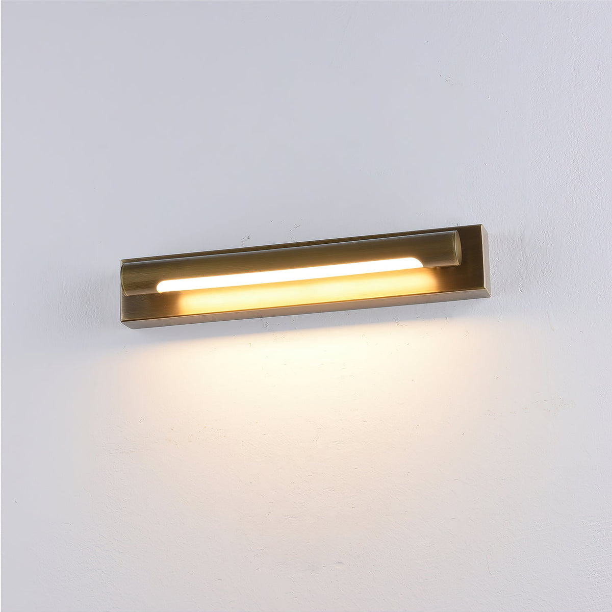 Reed Linear Brass Wall Sconce