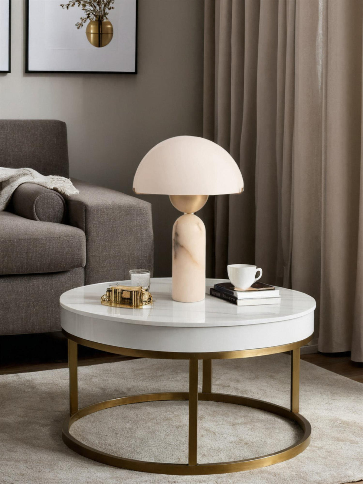 Tirixon Alabaster Table Lamp