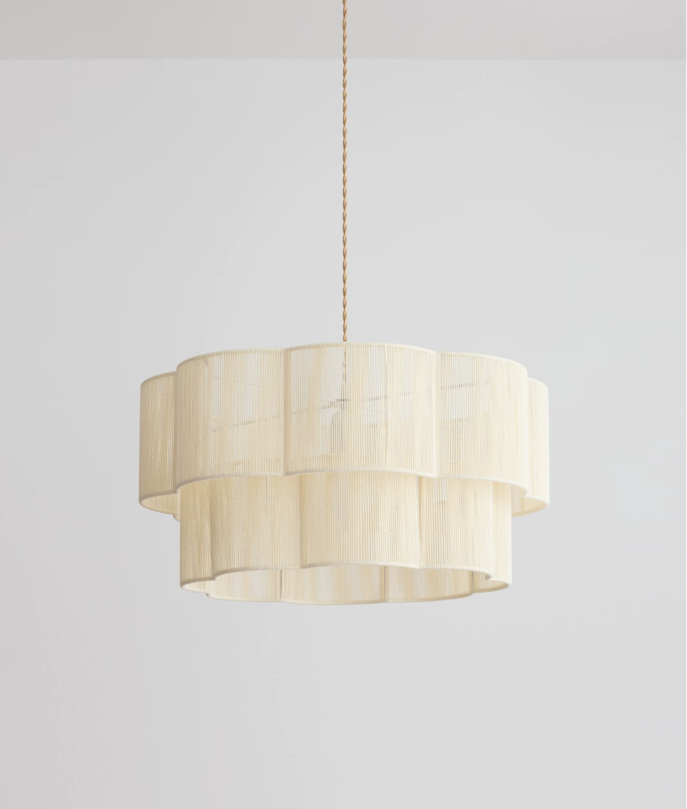 Jensoncombe Cotton Cord Pendant Lamp