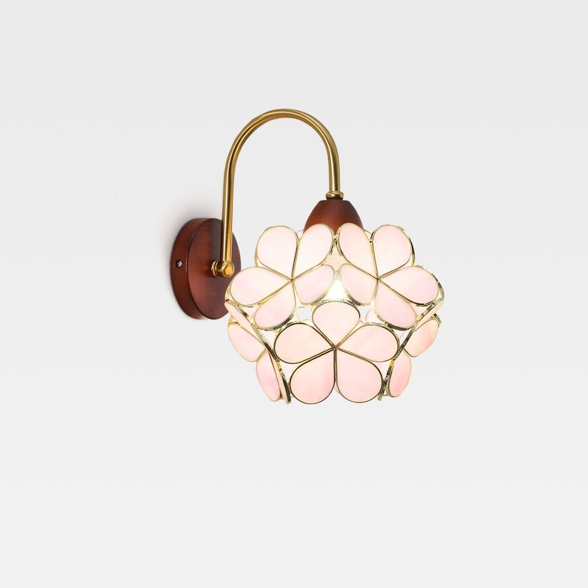 Petals-Wood Wall Lamp
