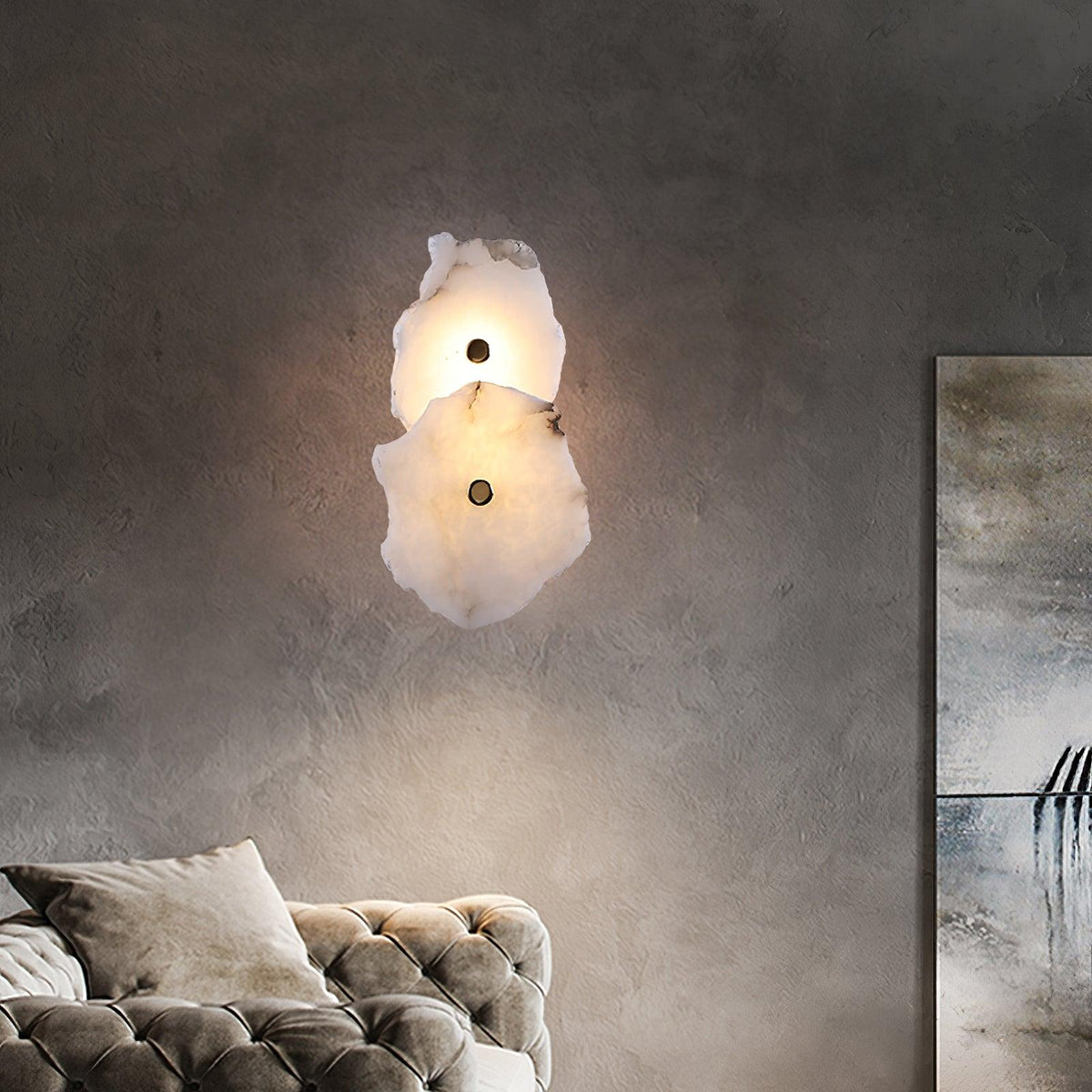 Alaeila Floral Cluster Alabaster Wall Light