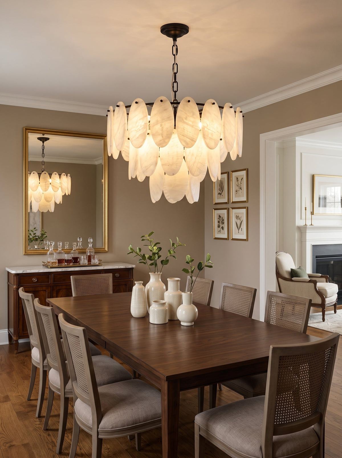 Elmsford Alabaster Chandelier