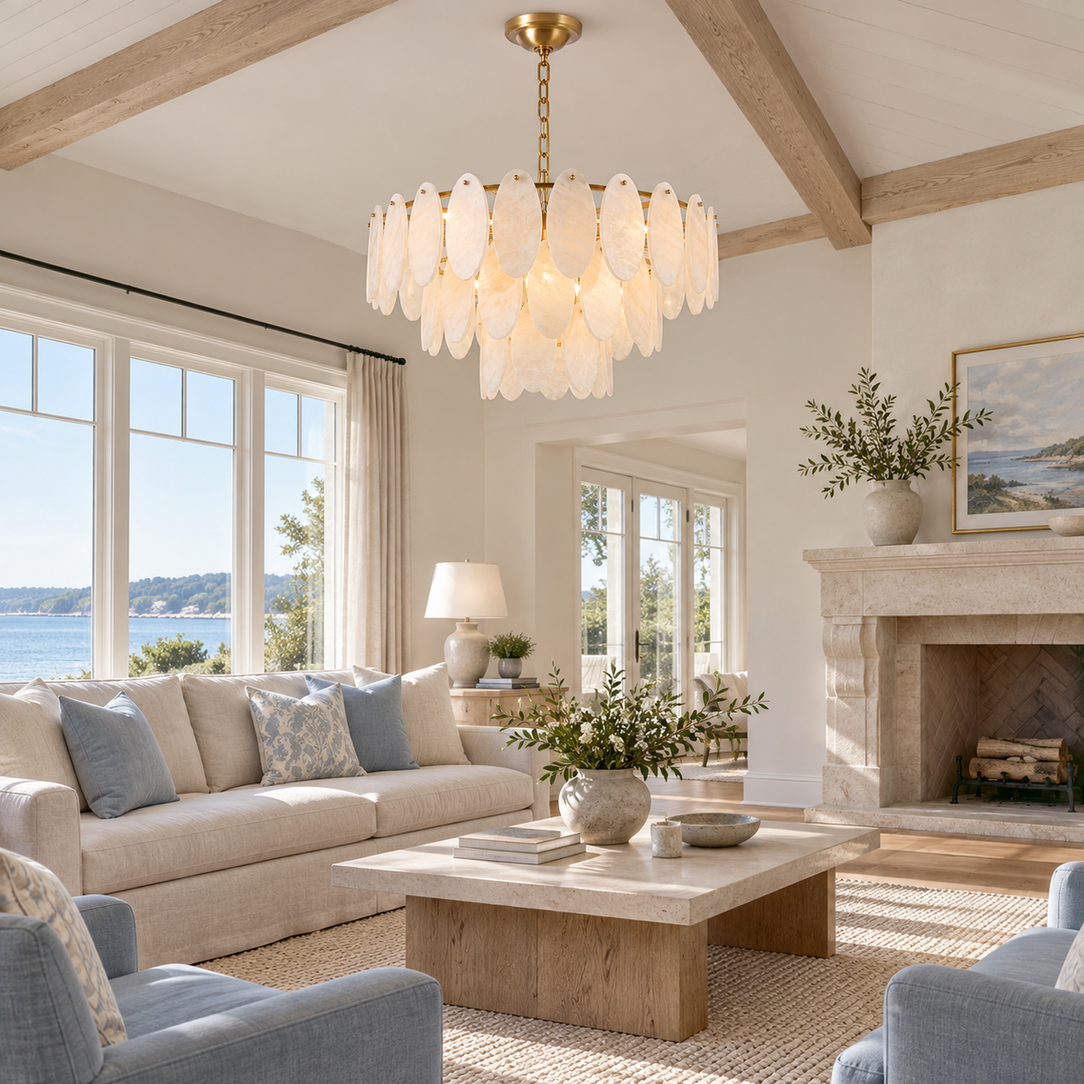 Elmsford Alabaster Chandelier
