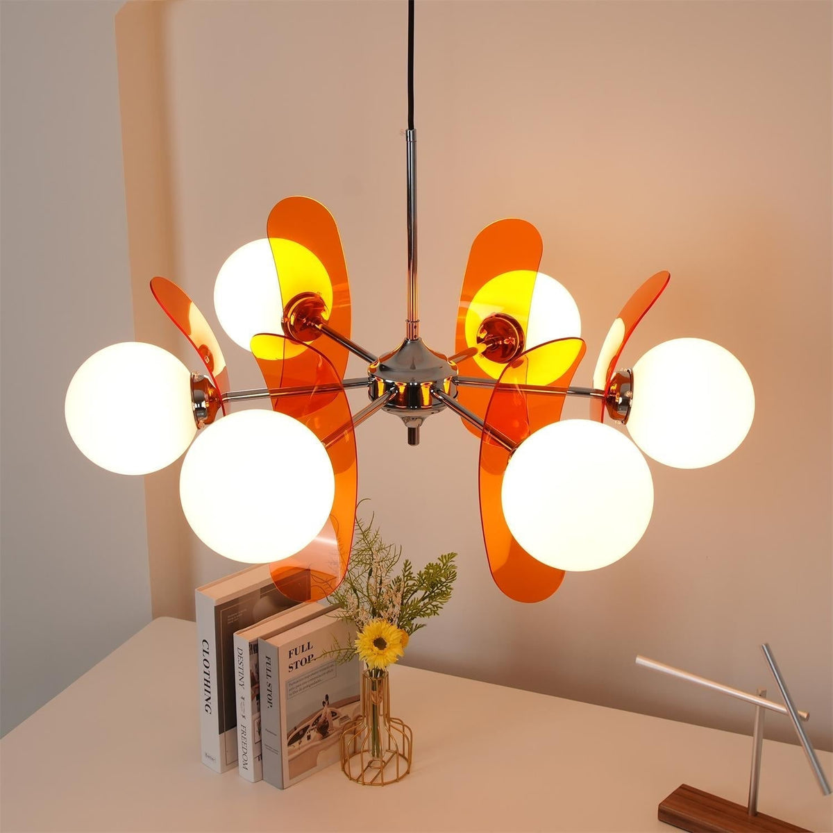 Silisur Chandelier Brown &Orange