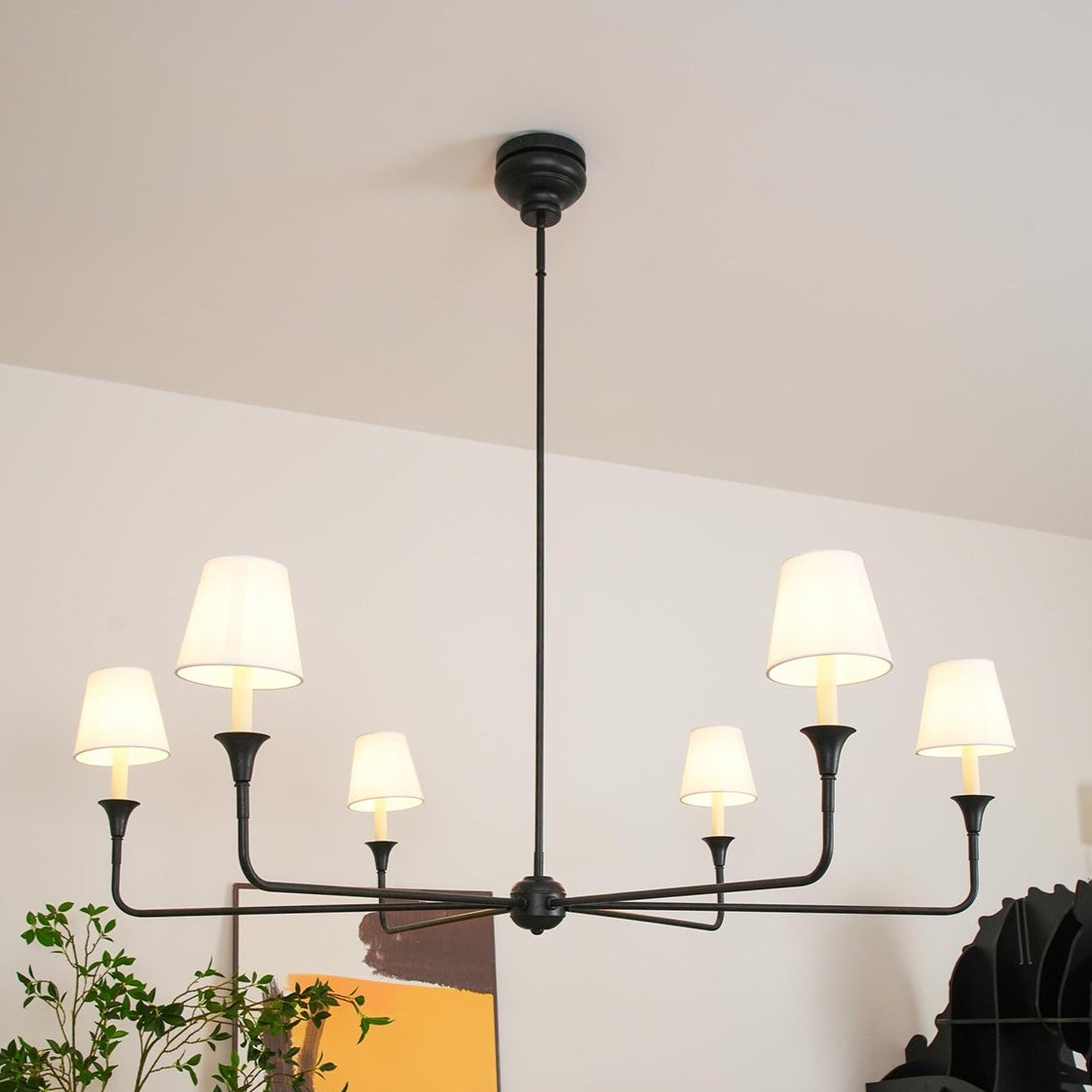 Arthaila Vintage Industrial Grande Fabric Chandelier