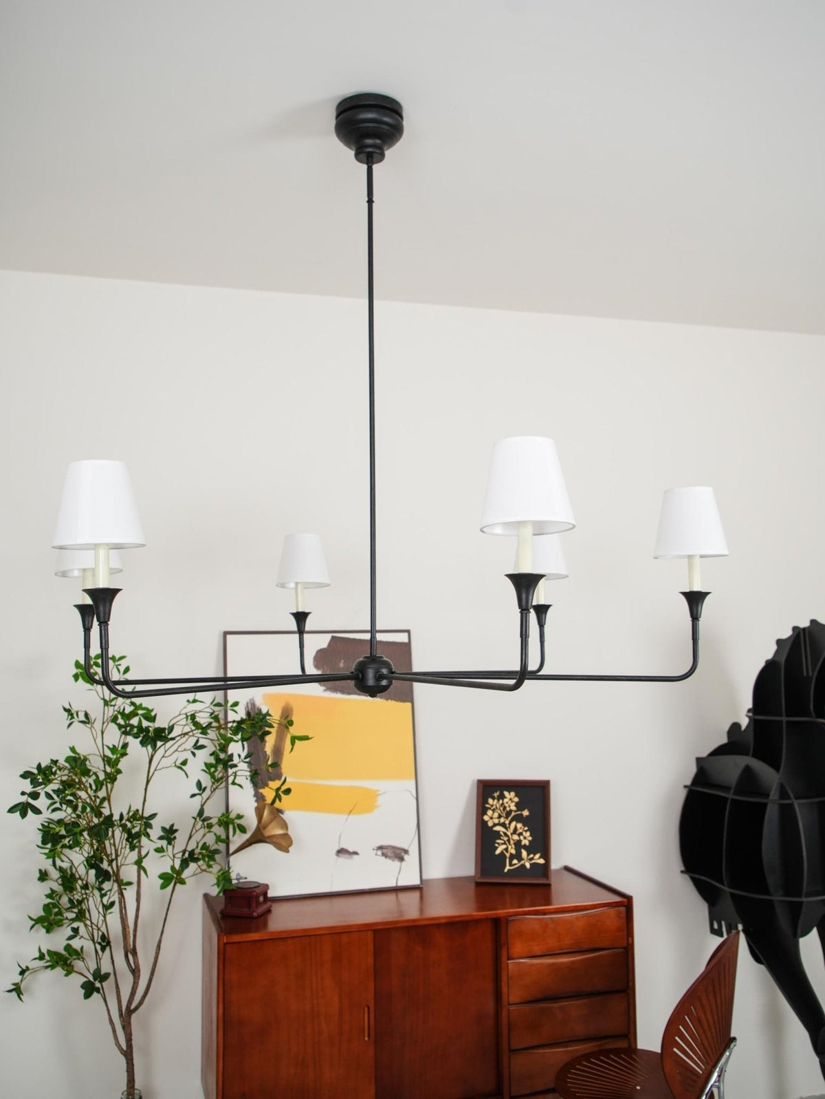 Lioroelia Pendant Lamp Black Candle Tapered