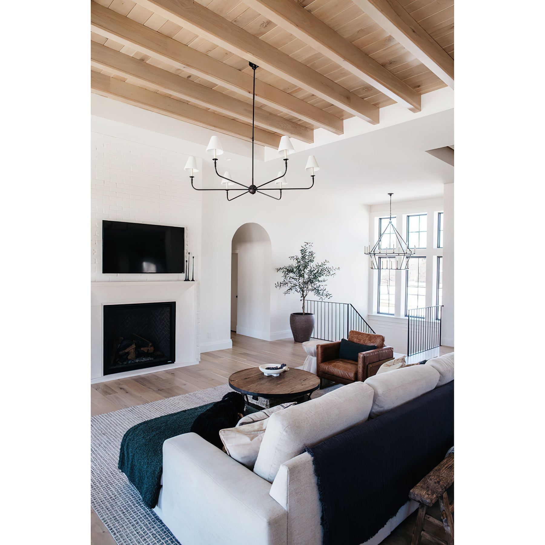 Arthaila Vintage Industrial Grande Fabric Chandelier