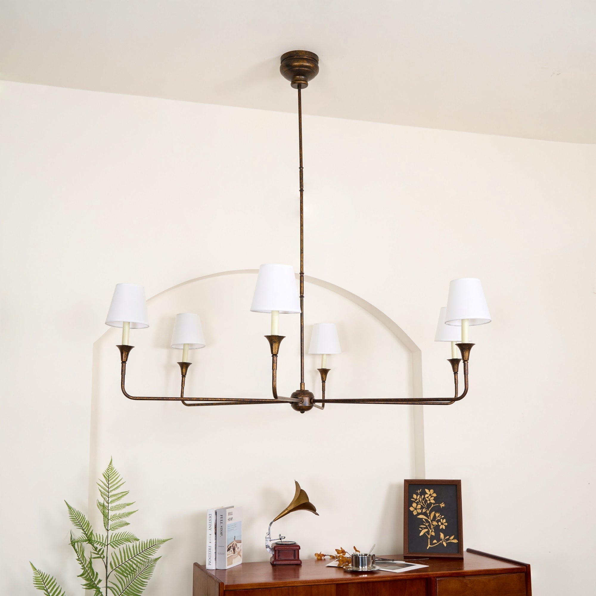 Arthaila Vintage Industrial Grande Fabric Chandelier