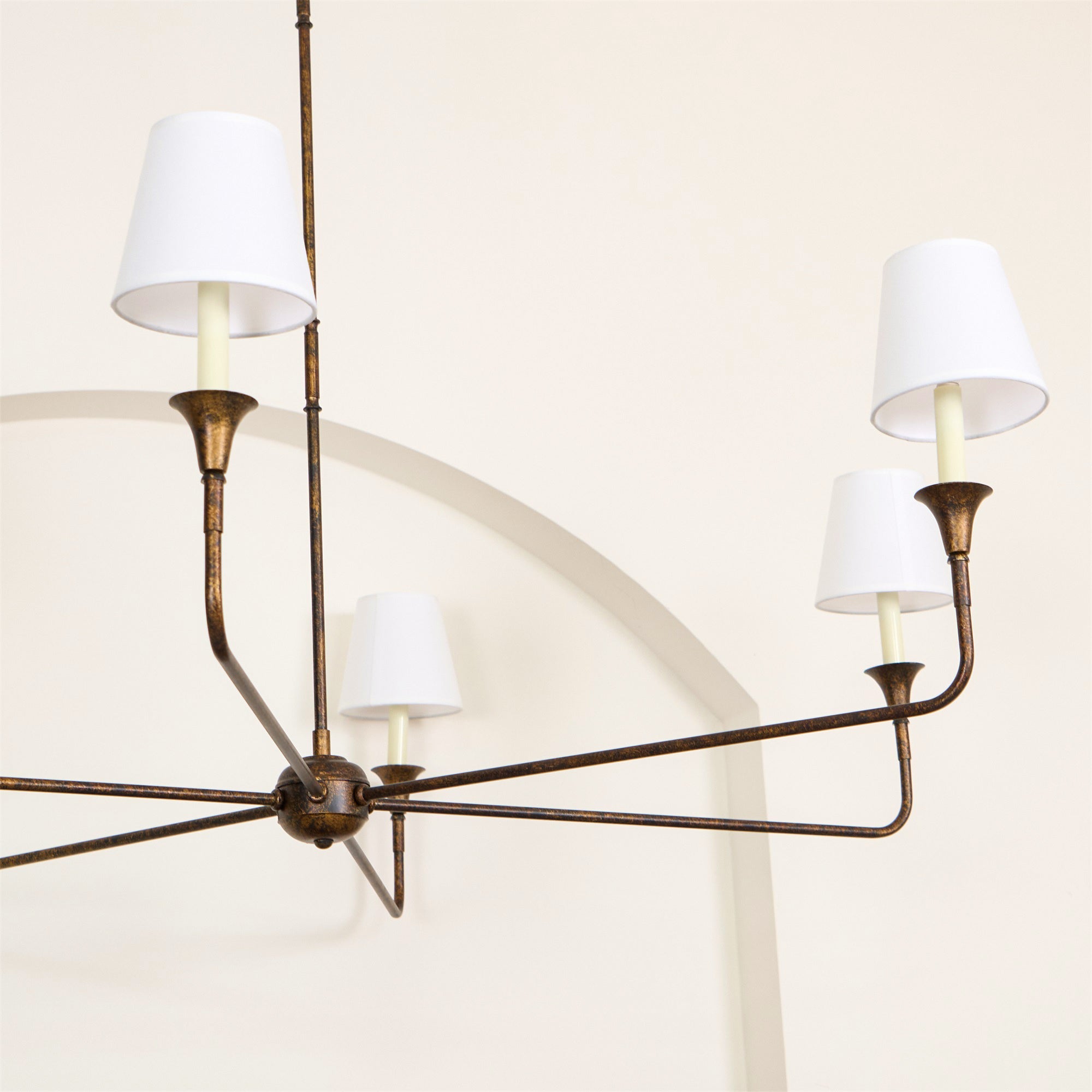Arthaila Vintage Industrial Grande Fabric Chandelier