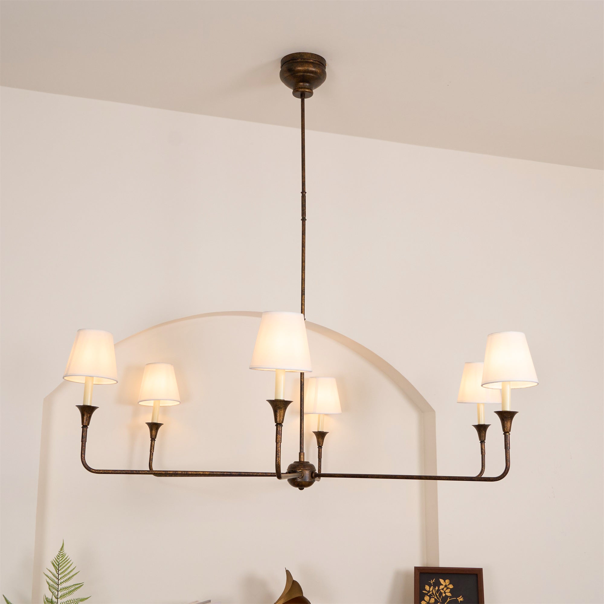 Arthaila Vintage Industrial Grande Fabric Chandelier