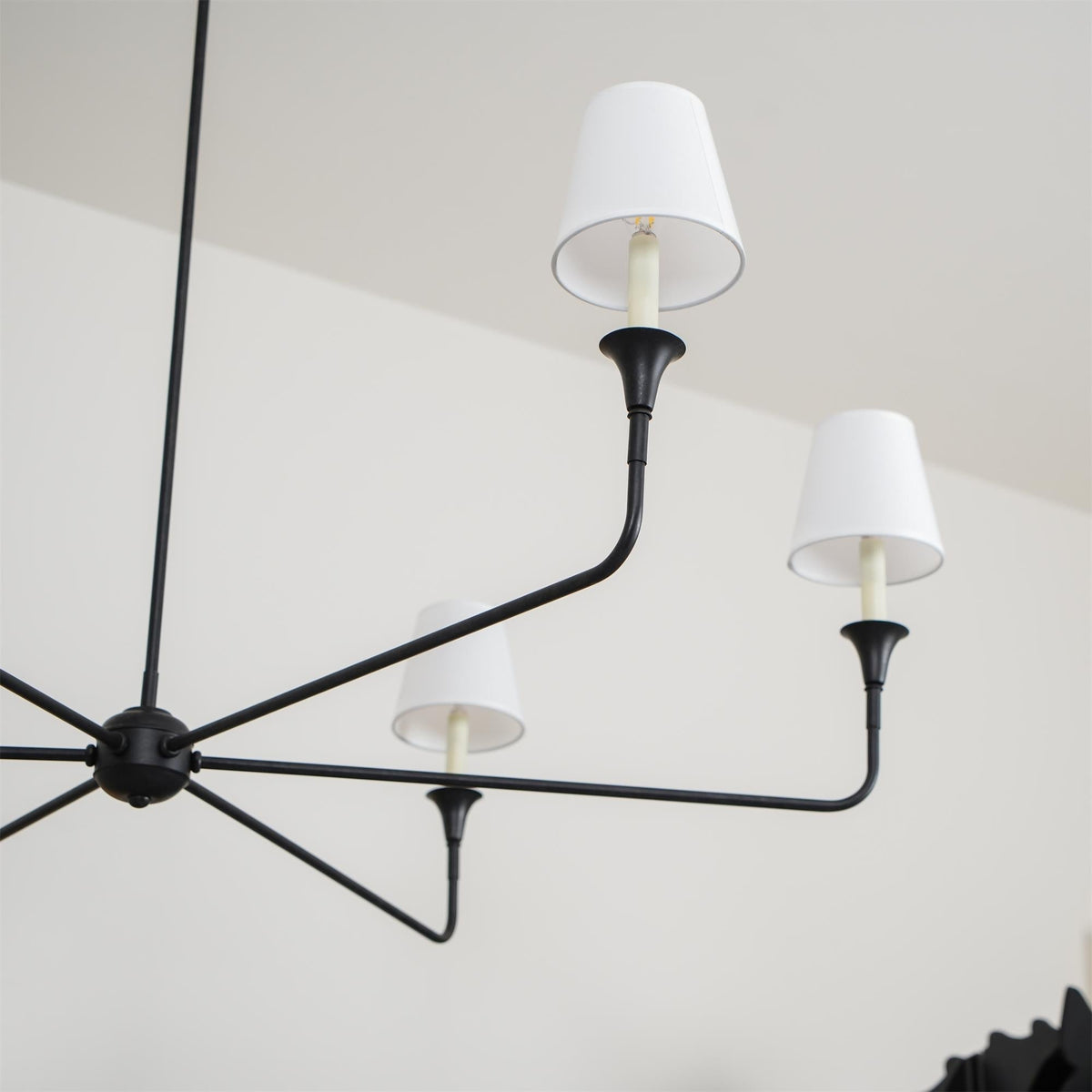 Lioroelia Pendant Lamp Black Candle Tapered