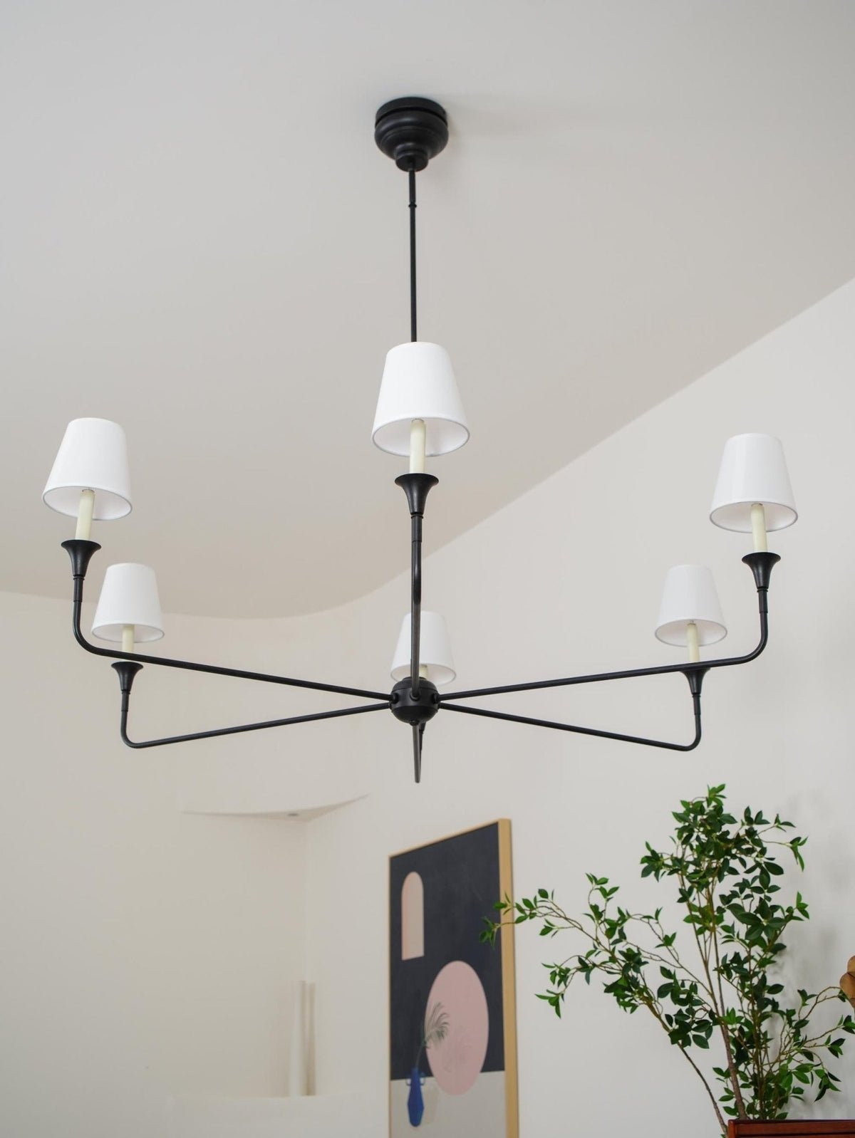 Lioroelia Pendant Lamp Black Candle Tapered