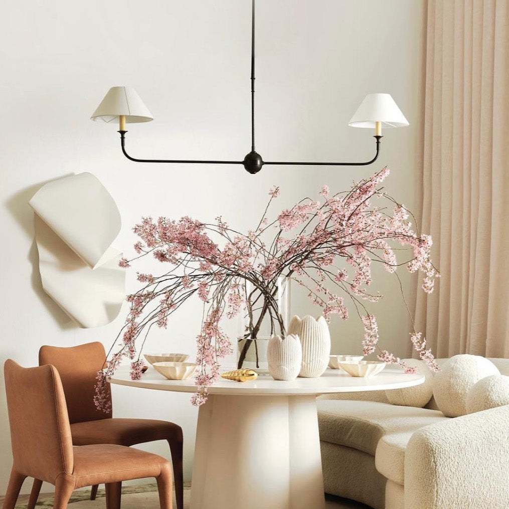 Degirut Modern Linear LED Chandelier Living Room Bedroom