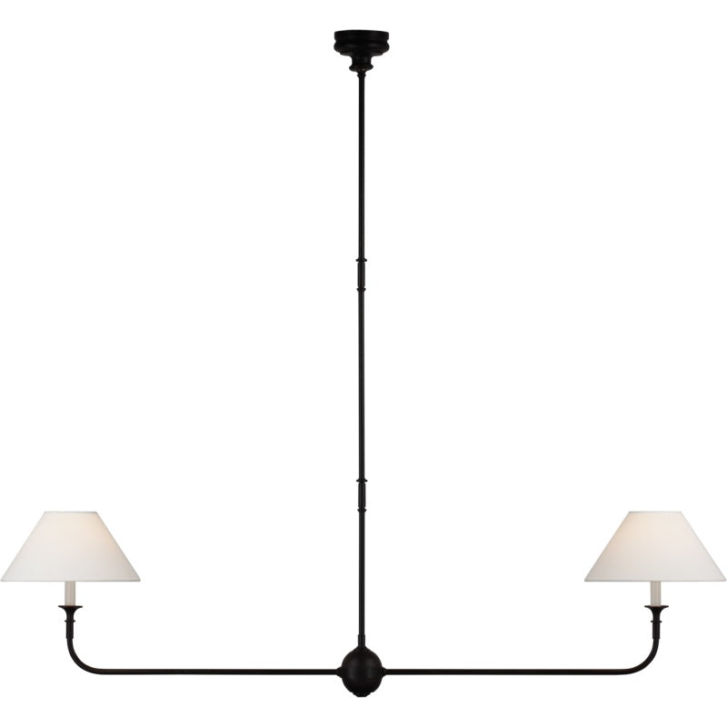 Degirut Modern Linear LED Chandelier Living Room Bedroom