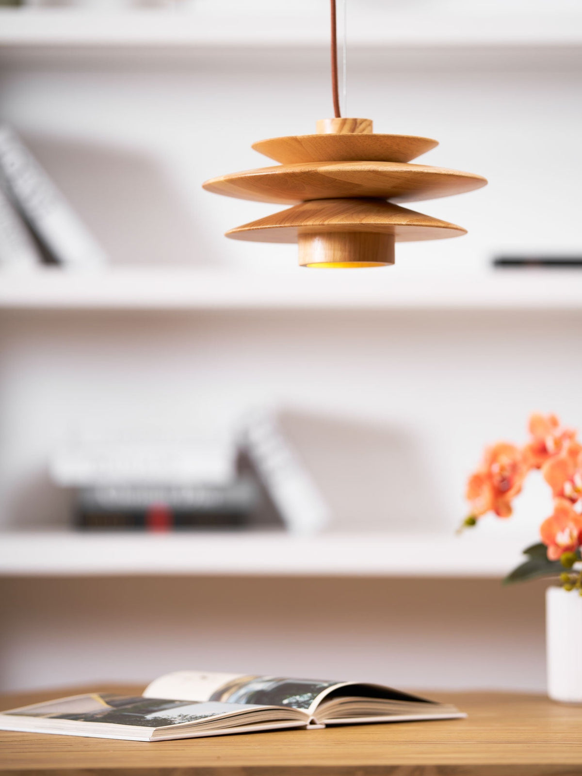 Elorda Wooden Retro Pendant Light