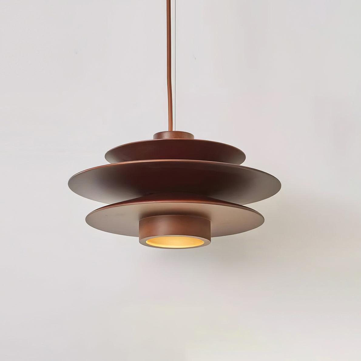 Nemasit Mid Century Walnut Pendant Light